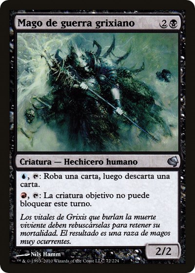 Grixis Battlemage Spanish Mago de guerra grixiano