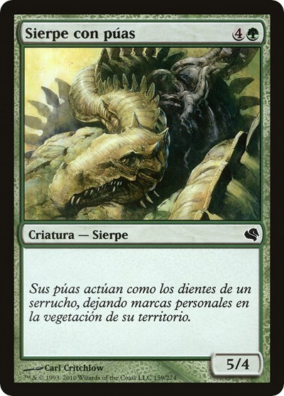 Spined Wurm Spanish Sierpe con puas