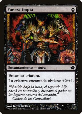 Unholy Strength (Spanish) - "Fuerza impia"
