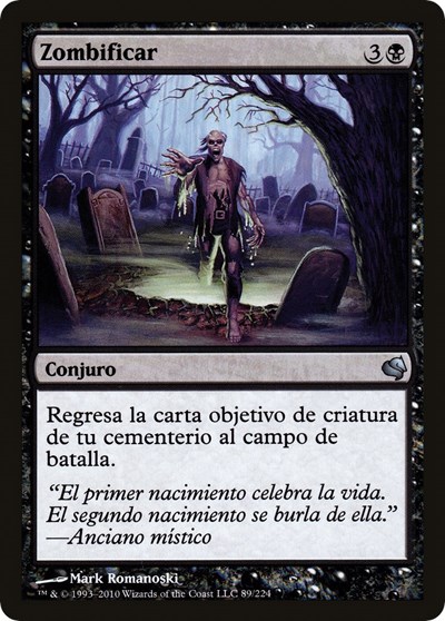 Zombify Spanish Zombificar