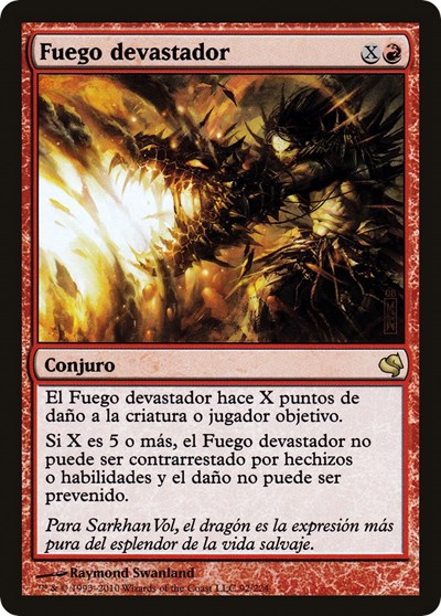 Banefire Spanish Fuego devastador