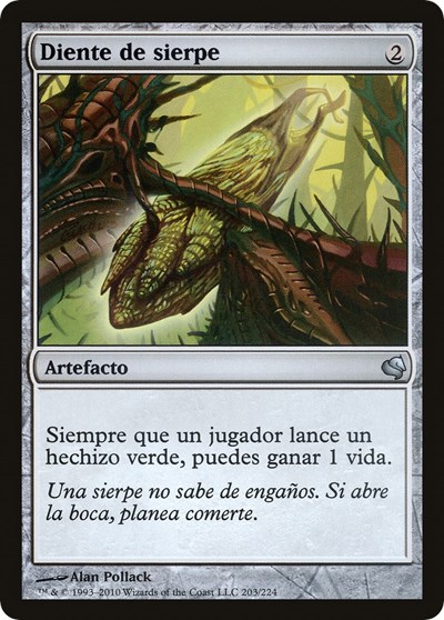 Wurms Tooth Spanish Diente de sierpe