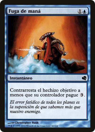 Mana Leak Spanish Fuga de mana