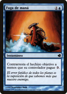 Mana Leak (Spanish) - "Fuga de mana"