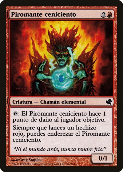 Cinder Pyromancer Spanish Piromante ceniciento