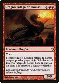 Flameblast Dragon (Spanish) - "Dragon rafaga de llamas"