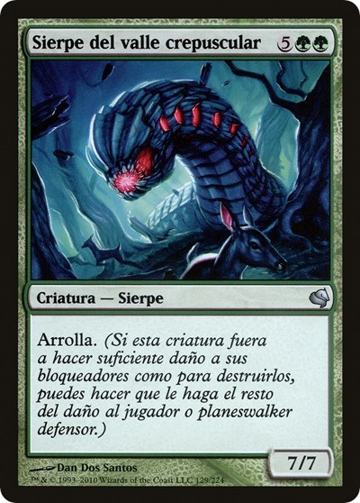 Duskdale Wurm Spanish Sierpe del valle crepuscular