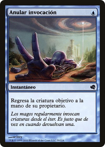 Unsummon Spanish Anular invocacion