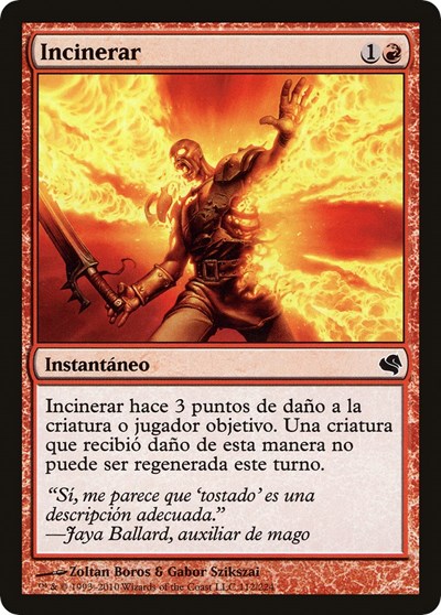Incinerate Spanish Incinerar