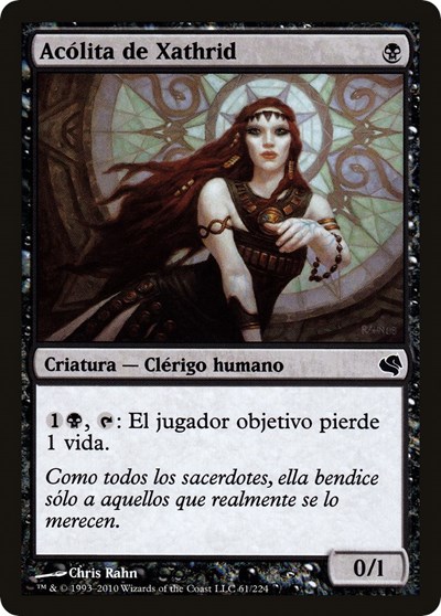 Acolyte of Xathrid Spanish Acolita de Xathrid