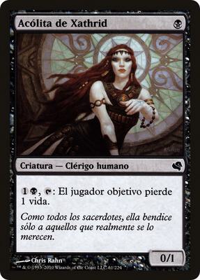Acolyte of Xathrid (Spanish) - "Acolita de Xathrid"