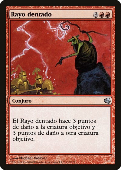 Jagged Lightning Spanish Rayo dentado