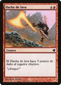 Lava Axe (Spanish) - "Hacha de lava"