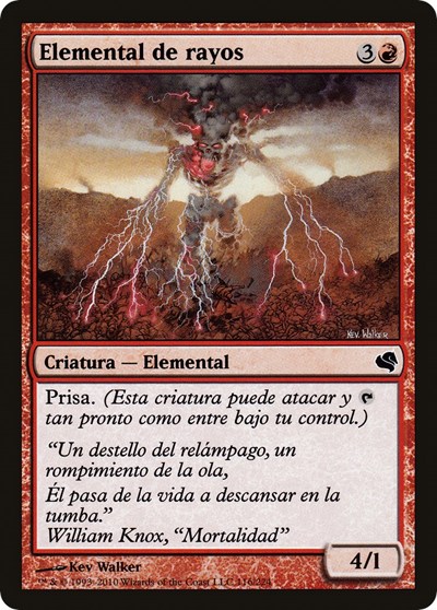 Lightning Elemental Spanish Elemental de rayos