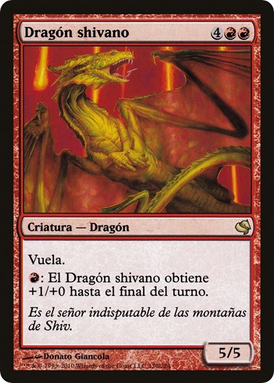 Shivan Dragon Spanish Dragon shivano