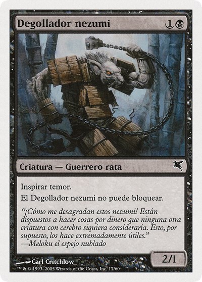 Nezumi Cutthroat Spanish Degollador nezumi
