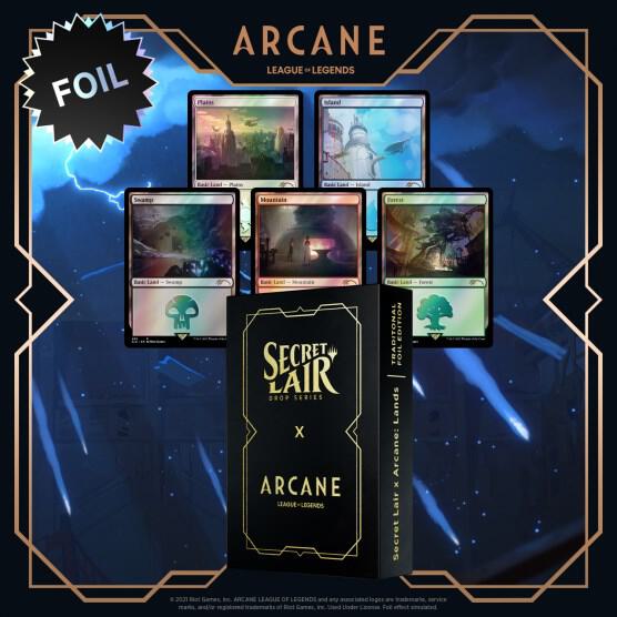 Secret Lair Drop: Secret Lair x Arcane: Lands - Traditional Foil