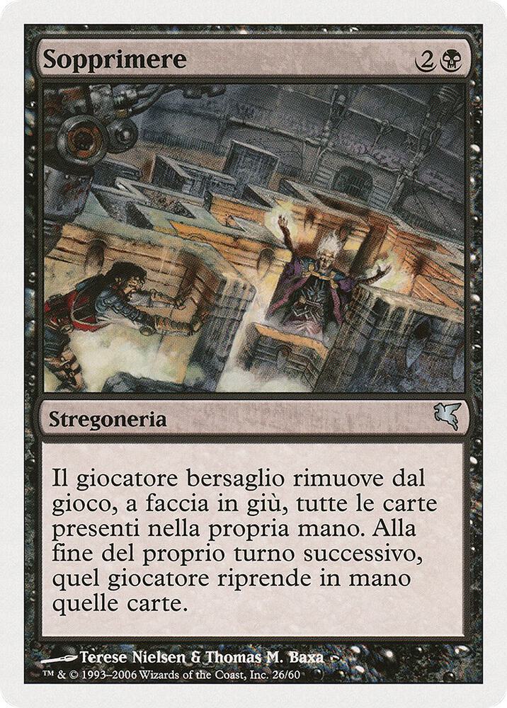 Suppress (Italian) - "Sopprimere"