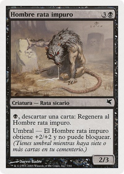 Dirty Wererat Spanish Hombre rata impuro