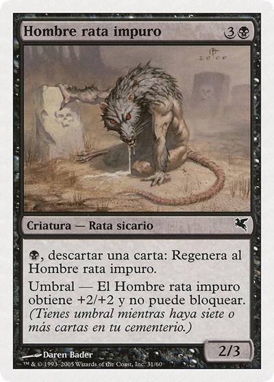 Dirty Wererat Spanish Hombre rata impuro