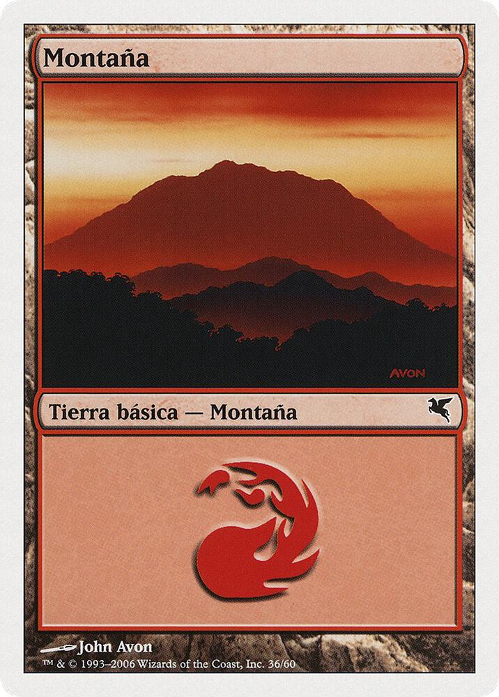 Mountain (Spanish) C36 card