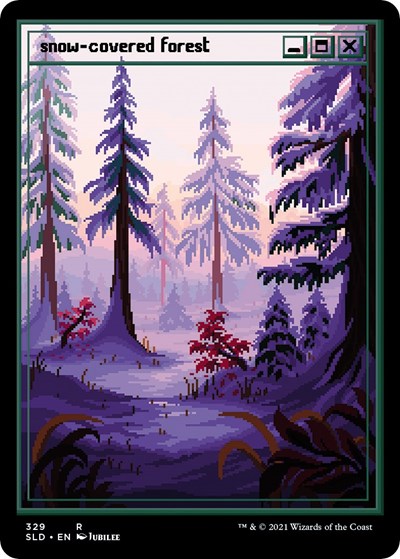 Snow Covered Forest PixelSnowLandsjpg