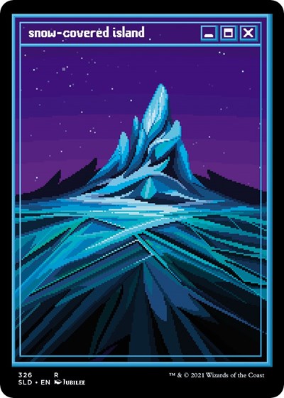 Snow Covered Island PixelSnowLandsjpg
