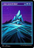 Snow-Covered Island (PixelSnowLands.jpg) (Foil Etched) - Secret