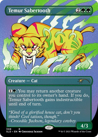 Temur Sabertooth Foil Etched