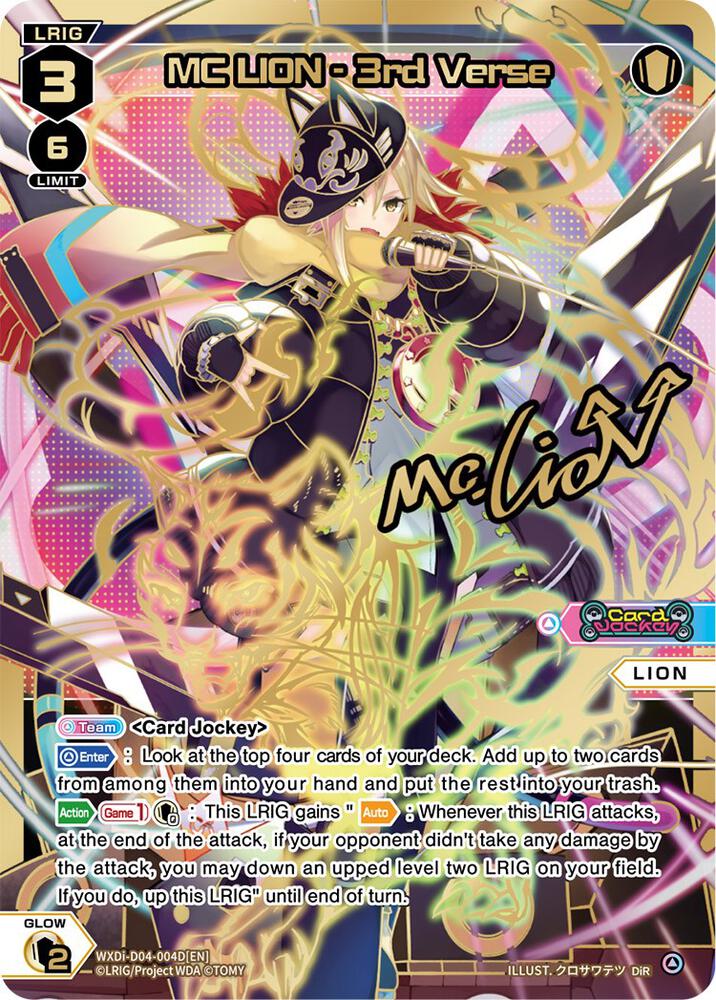 WIXOSS LION ？？？ MC LION - 3rd Verse (DiR) - Glowing Diva - WIXOSS - TCGplayer.com