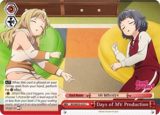 Days of MV Production