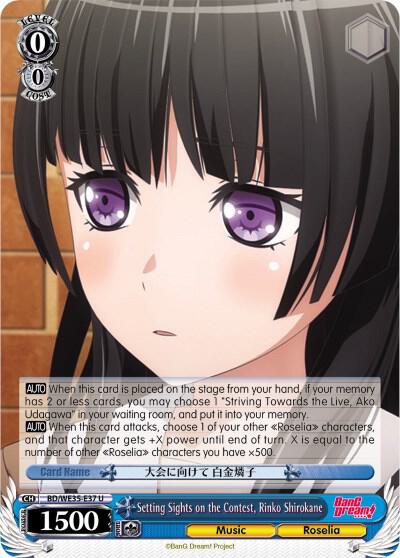 Setting Sights on the Contest, Rinko Shirokane