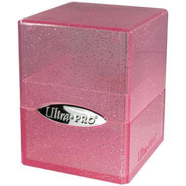 Satin Cube - Glitter Pink