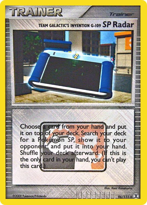 Team Galactic's Invention G-109 SP Radar - 96/111 (League Promo) 096/111 from League & Championship Cards