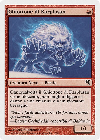 Karplusan Wolverine Italian Ghiottone di Karplusan