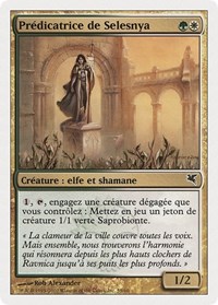 Selesnya Evangel (French) - "Predicatrice de Selesnya" (J55)