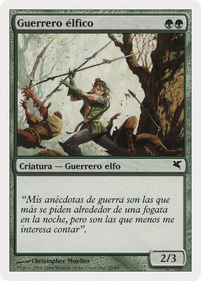Elvish Warrior (Spanish) - "Guerrero elfico"