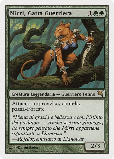 Mirri Cat Warrior Italian Mirri Gatta Guerriera