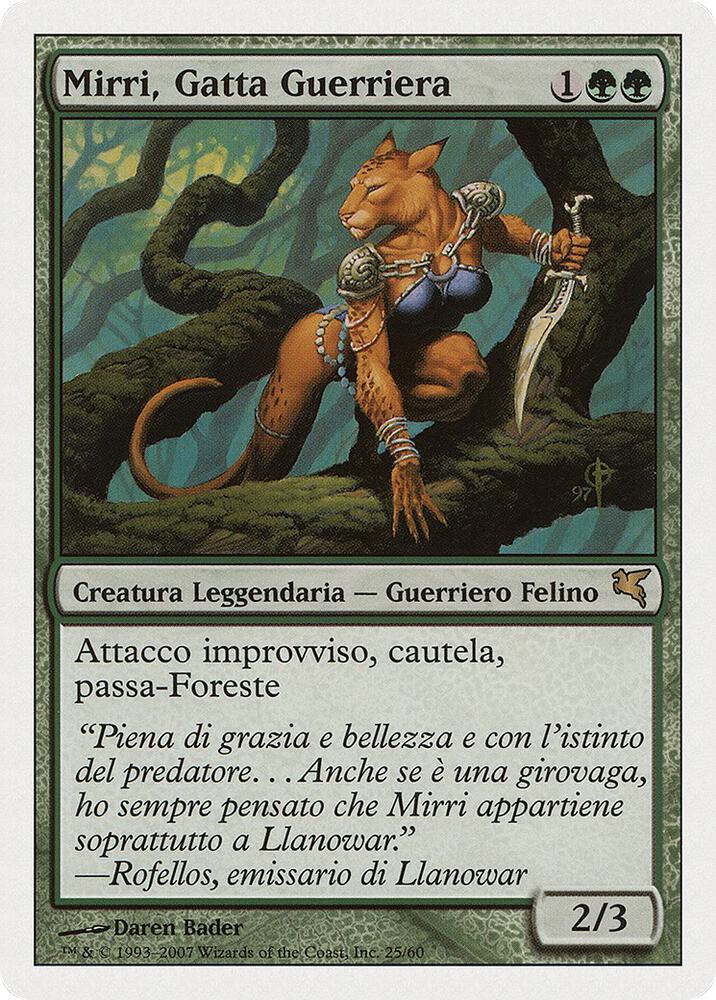 Mirri, Cat Warrior (Italian)