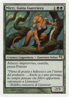 Mirri, Cat Warrior (Italian) - "Mirri, Gatta Guerriera"