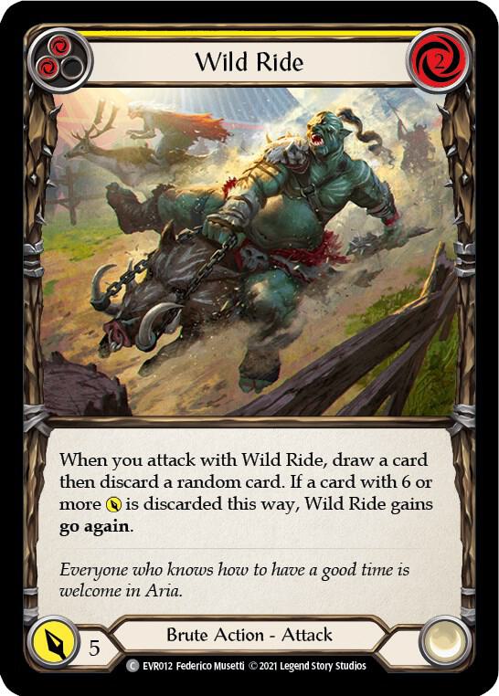 Flesh and Blood Wild Ride CF marvel プロモ Wild Ride (Yellow) - Everfest - Flesh and Blood TCG - TCGplayer.com