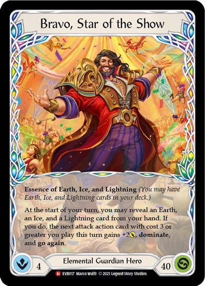 Bravo, Star of the Show card