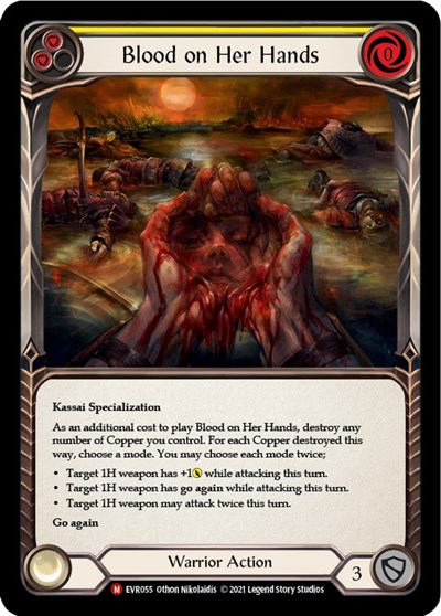 Blood on Her Hands Everfest card price
