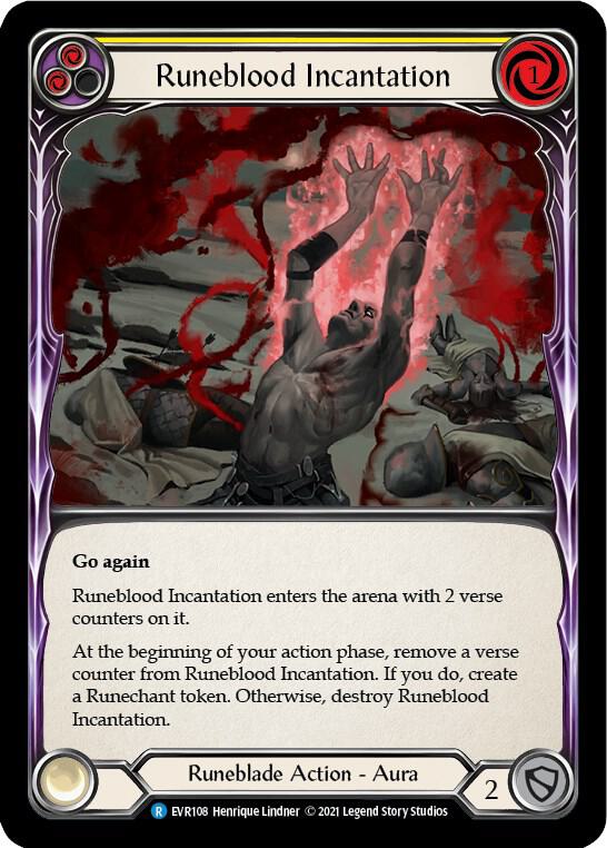 Runeblood Incantation (Yellow) - Everfest - Flesh and Blood TCG
