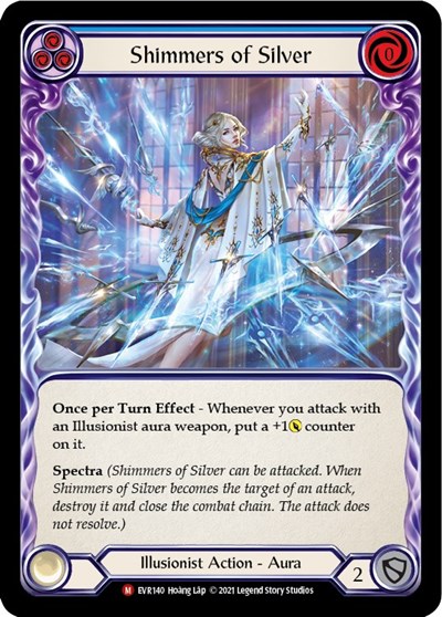 Shimmers of Silver card