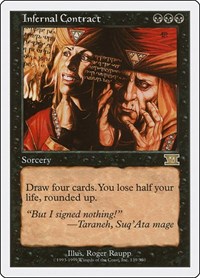 Infernal Contract - Classic Sixth Edition - Magic: The Gathering card