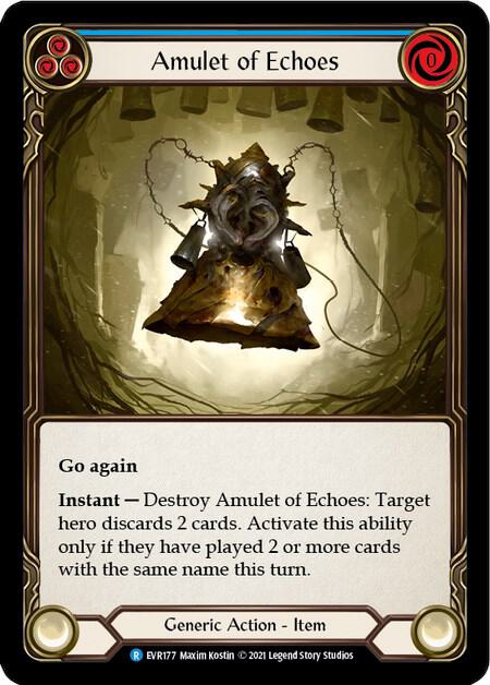 Amulet of Echoes - Everfest - Flesh and Blood TCG