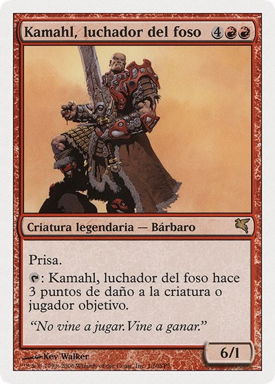 Kamahl Pit Fighter Spanish Kamahl luchador del foso