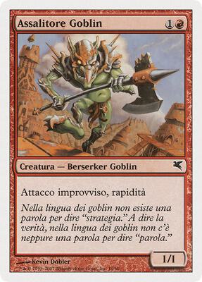Goblin Striker (Italian) - "Assalitore Goblin"