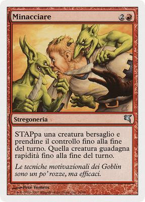 Threaten (Italian) - "Minacciare"
